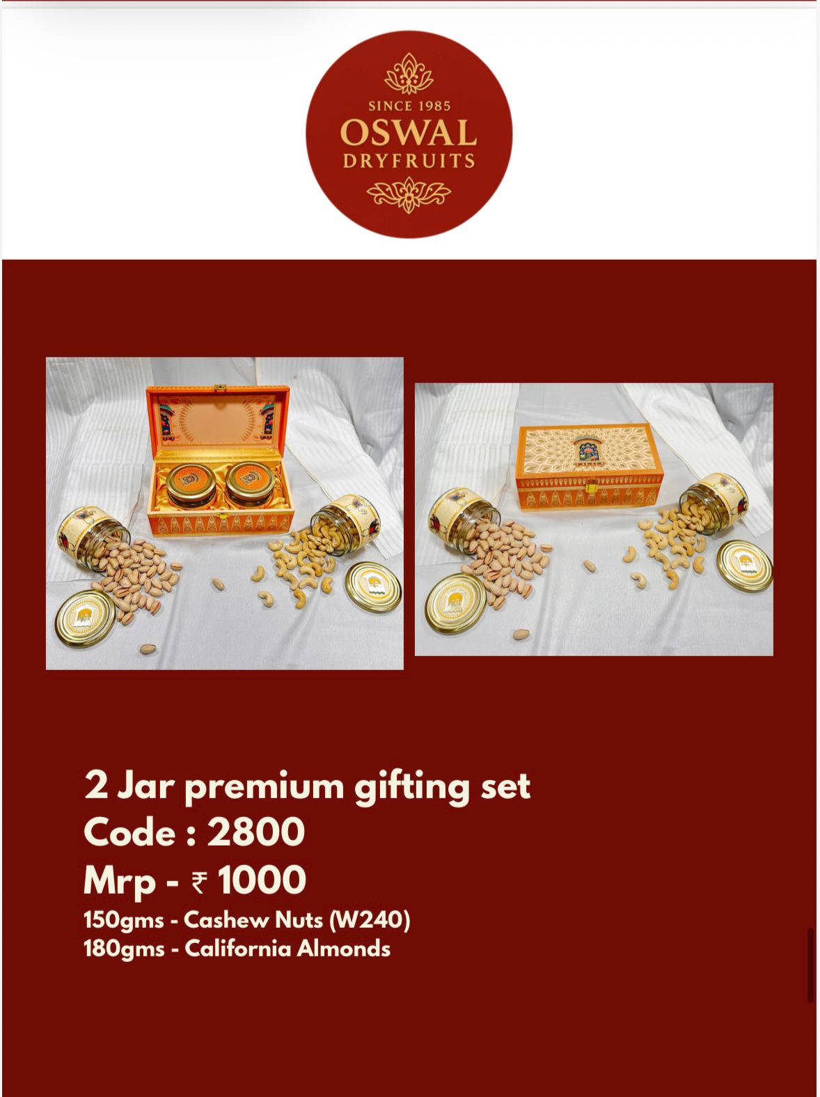 2 Jar Premium Gifting Set