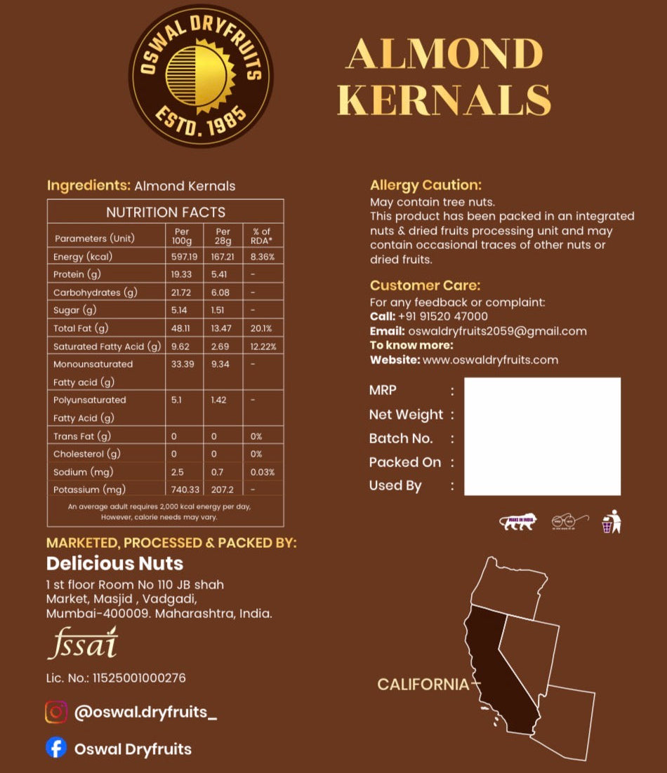 Almonds (Badam) Jumbo
