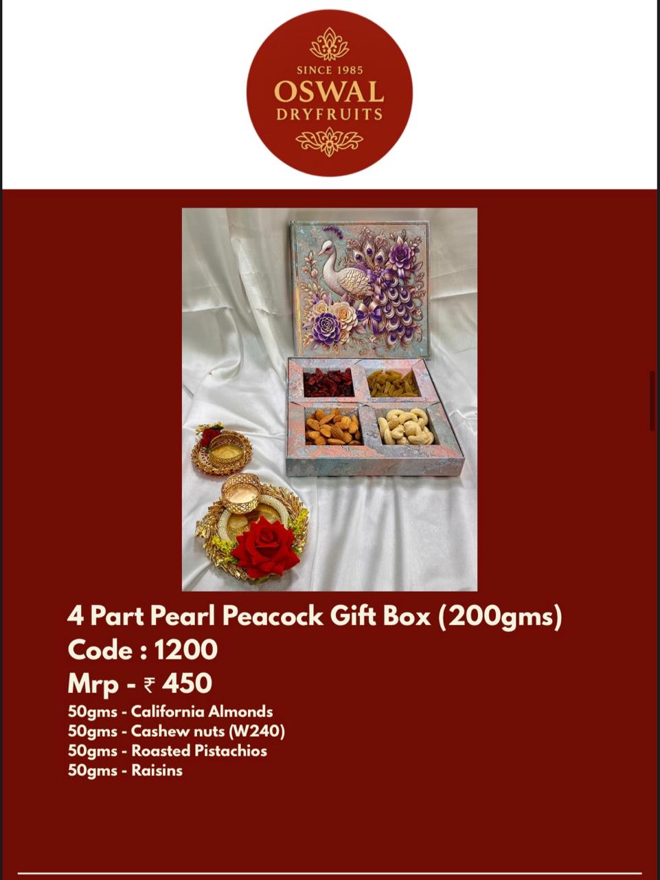 Pearl Peacock Gift Box